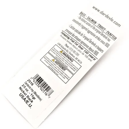 Eppinger Weedless Dardevle Imp Skeddrag, Röd/Vit, 11g, #13087