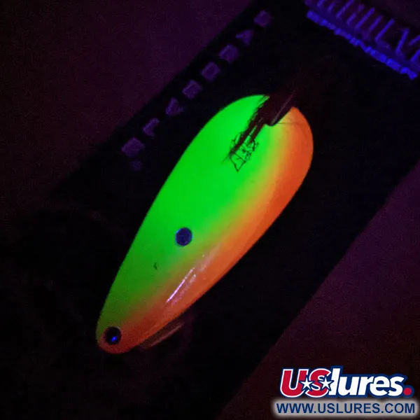 Eppinger Weedless Dardevle Imp UV Skeddrag, Gul/Orange/Nickel, 11g, #13088