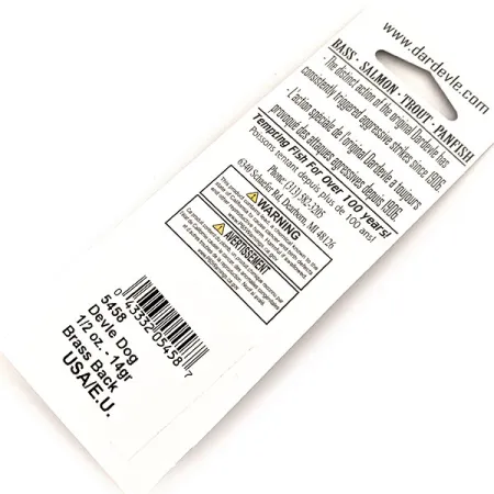 Eppinger Dardevle Devle Dog UV Skeddrag, Fire Tiger, 14g, UV, #13092