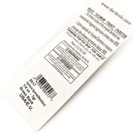 Eppinger Dardevle Spinnie Weedless, Five of Diamonds, 7g, Vasskyddat skeddrag #20297