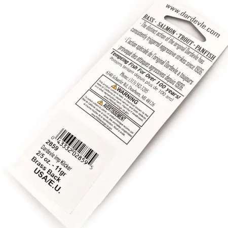 Eppinger Dardevle Imp Klicker Skeddrag, 59 Black Perch/Koppar, #13099