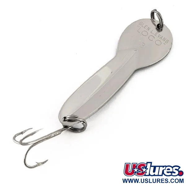 Glen Evans Loco 3 Skeddrag, Nickel / Blå, 17g, Prismaskimmer, #13100