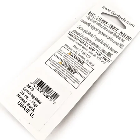 Dardevle Imp Klicker UV Skeddrag, Electric Lime, 11g, #24533