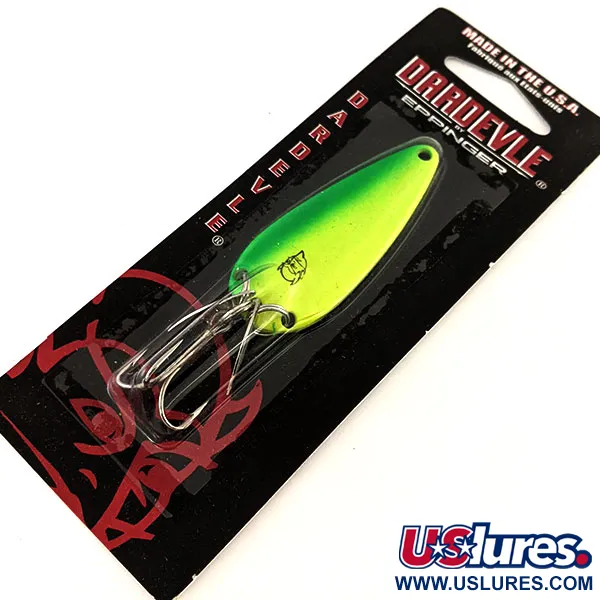 Dardevle Imp Klicker UV Skeddrag, Electric Lime, 11g, UV, #24481