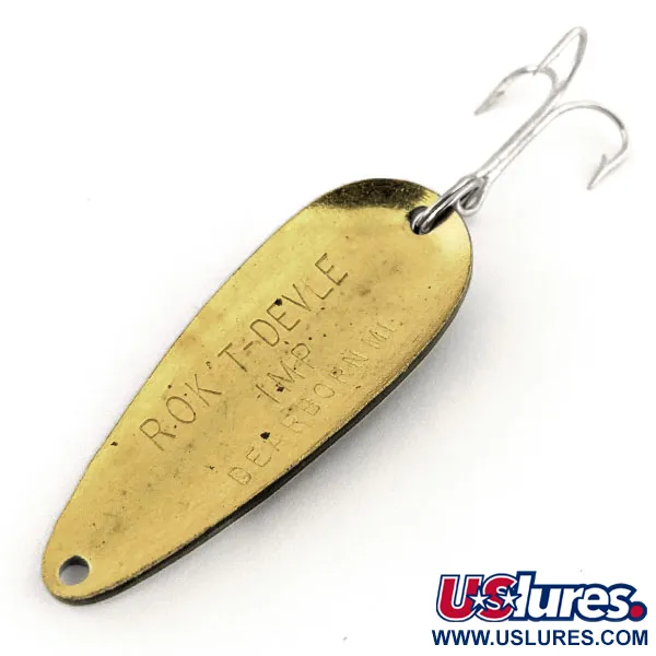 Dardevle Rok't Imp Skeddrag, Svart/Vit/Mässing, 21g, Vintage, #13136