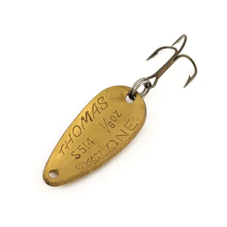 Thomas Cyclone Skeddrag, Hamrad mässing, 4,3g, Vintage, #13155