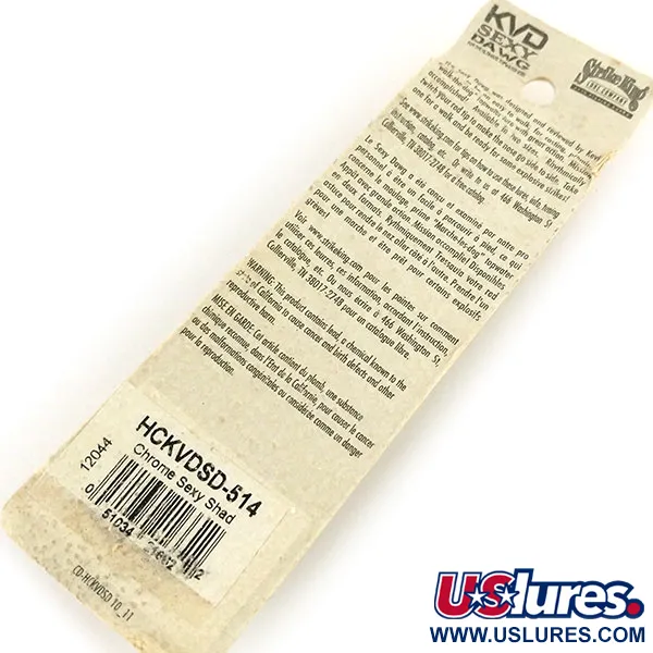 Strike King KVD Sexy Dawg Ytbete, Sexy Shad, 21g, Rassel, #13185