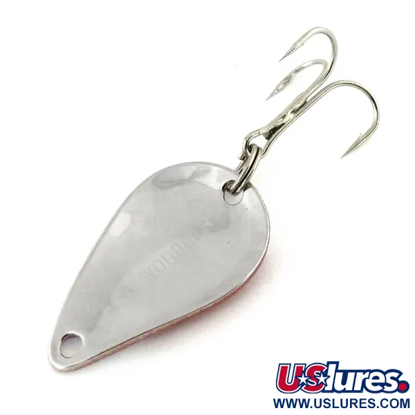 Acme K.O. Wobbler Skeddrag, Röd/Vit/Nickel, 7g, USA-tillverkat, #13203