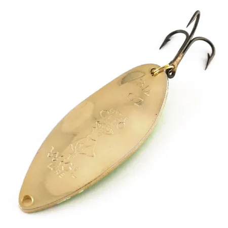 Little Cleo (Hula Girl) Skeddrag, Guld/Grön, 21g, Seneca-logo, #13241