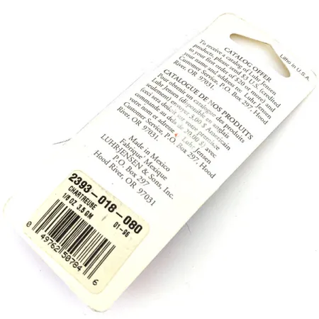 Luhr Jensen Hot Tail, 3,5 g, Gul / Nickel, spinnare #13622