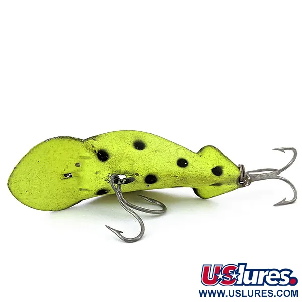 Buck Perry spoonplug, Chartreuse UV Glow, Skeddrag #14300