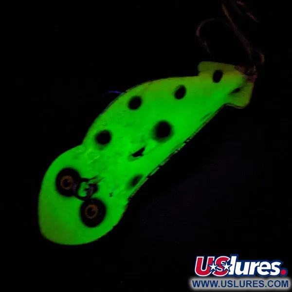 Buck Perry spoonplug, Chartreuse UV Glow, Skeddrag #14300