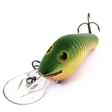 Poe's Super Cedar, 16g, Grön/Gul fjäll, Crankbait #15364