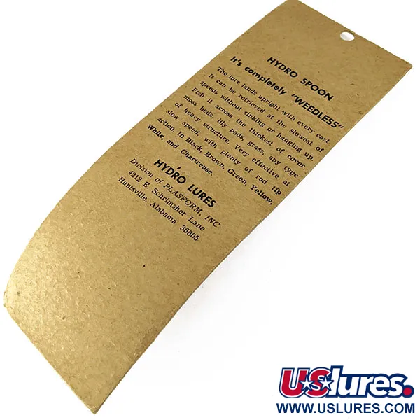 Hydro Lures Hydro Spoon, 11g Grön/svart, Ytbetes-skeddrag #16752