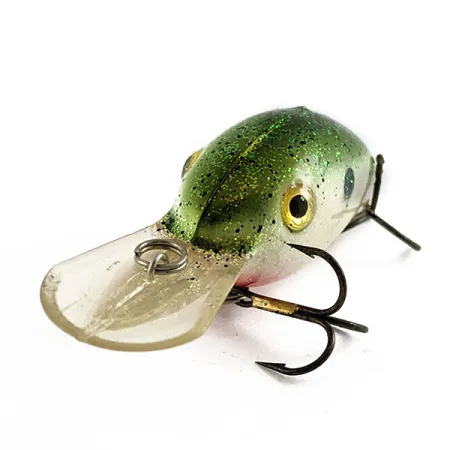 Strike King Pro Model 3XD, 7g, Glitter Grön/Silver, Crankbait #16865