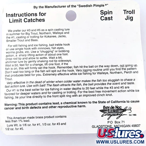 Bay de Noc Do-Jigger 3 UV, 9g, Skeddrag #17536