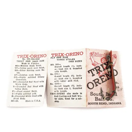 South Bend Trix-Oreno, 2 g, Röd, Flugspöbete #17296