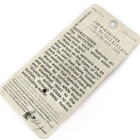 Luhr Jensen Shyster, 3,5g Guld, Spinnare #17309