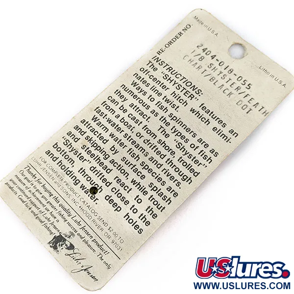 Luhr Jensen Shyster, 3,5g Guld, Spinnare #17309