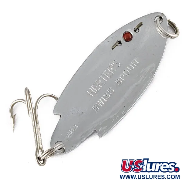 Herter's Swiss Spoon, 7g, nickel/röda ögon, skeddrag #22132