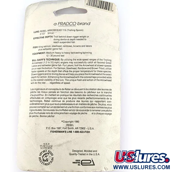 Rebel Arrowhead, 17g Svart, Skeddrag #17547