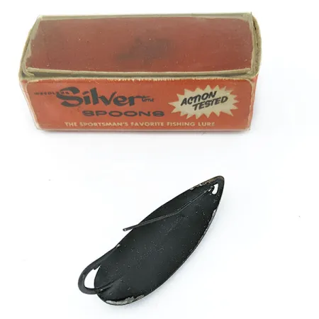 Atlantic Lures Silver Spoon, 7g Mattsvart, Skeddrag #18729