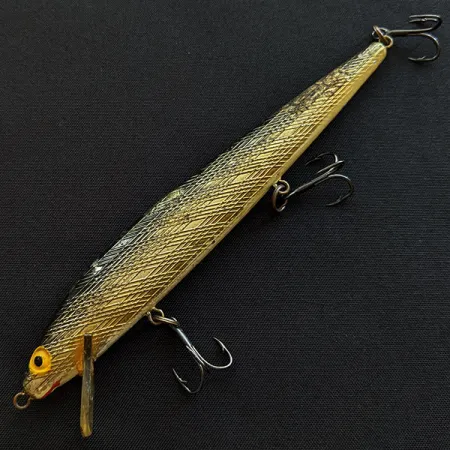 Bill Norman Shiner Minnow, 7g, Guld, Vobbler #19424
