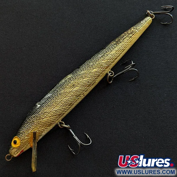 Bill Norman Shiner Minnow, 7g, Guld, Vobbler #19424