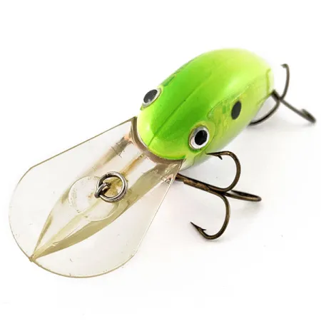 Strike King Pro Model 5XD, Chartreuse/Silver 18g, Djupgående vobbler #19523