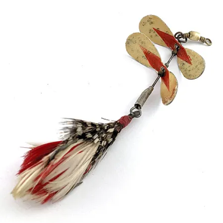 Pflueger Tandem Spinner, 10g Nickel/Röd, Spinnare #19559