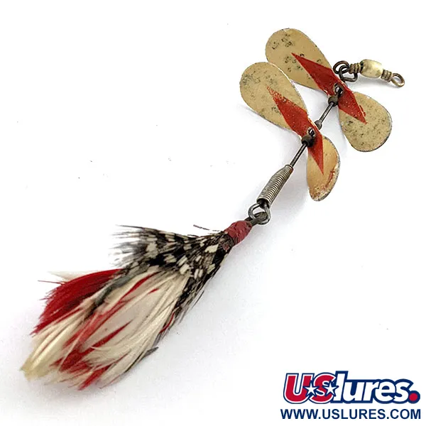 Pflueger Tandem Spinner, 10g Nickel/Röd, Spinnare #19559