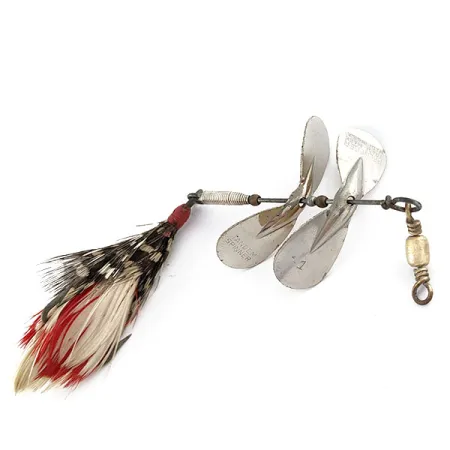 Pflueger Tandem Spinner, 10g Nickel/Röd, Spinnare #19559
