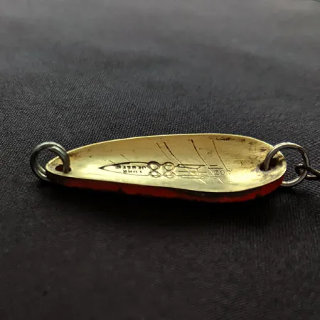 Luhr Jensen Rocket 88 UV, 9g mässing/svart/röd UV, skeddrag #20095