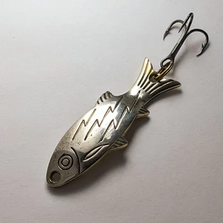 Atlantic Lures Golden Wobble-Fish, 7g guld/nickel, skeddrag #20128