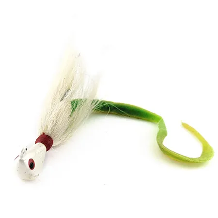 Arkie Lures Ocean Logic Bucktail Striper Jig, 31g Pearl, Bucktail-jigg #20139