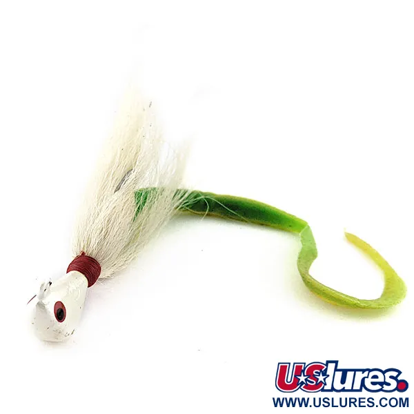 Arkie Lures Ocean Logic Bucktail Striper Jig, 31g Pearl, Bucktail-jigg #20139