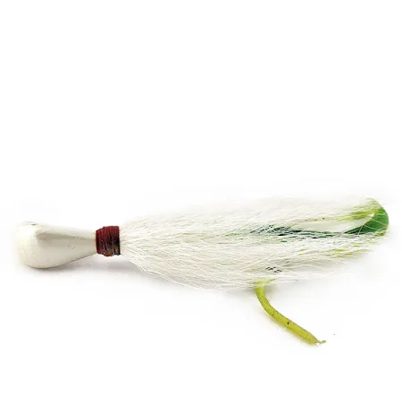 Arkie Lures Ocean Logic Bucktail Striper Jig, 31g Pearl, Bucktail-jigg #20139