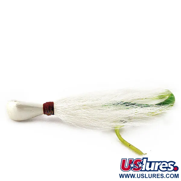 Arkie Lures Ocean Logic Bucktail Striper Jig, 31g Pearl, Bucktail-jigg #20139