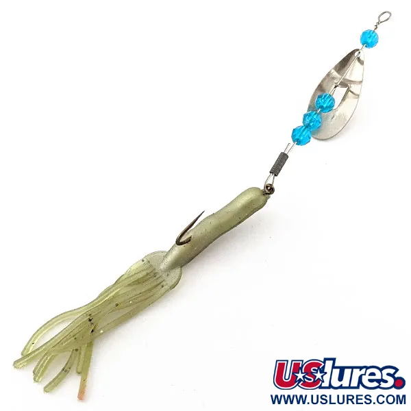 Worth June bug, 6g, nickel/blå, spinnare #20140