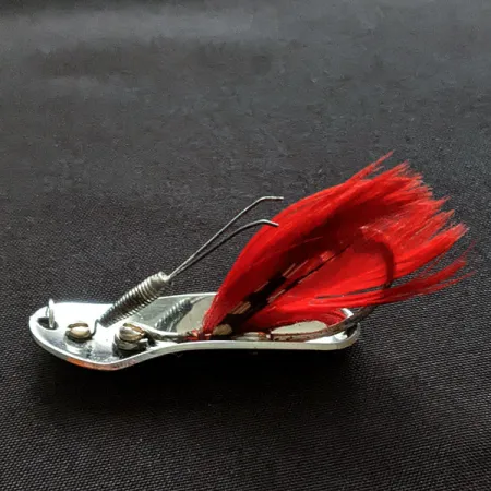 Pflueger Chum 2, 7g nickel/röd, vasskyddat skeddrag #20257