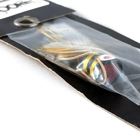 Boone Fly popper, svart/gul, 3 cm, flugpopper #20540