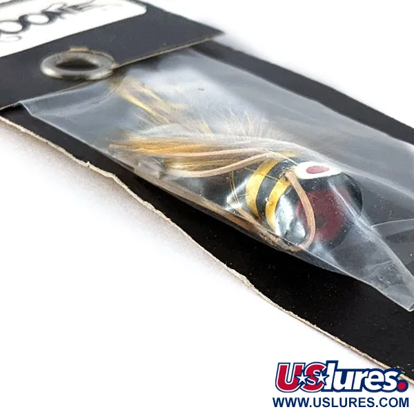 Boone Fly popper, svart/gul, 3 cm, flugpopper #20540
