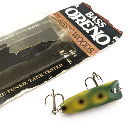 Luhr Jensen Bass Oreno Classic Woods, Frog, 7g, Ytbete #20748