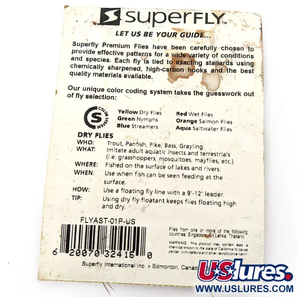 Superfly Assortment I, Premium torrflugor, Flugfiskeset #20818