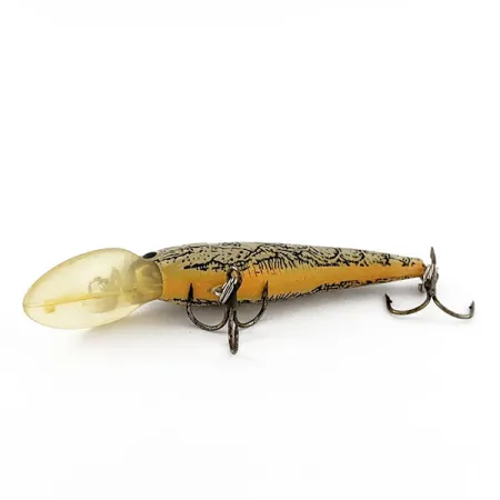 Cotton Cordell Deep Minnow, 3,5g, Gul/Mönstrad, Djupgående wobbler #20976