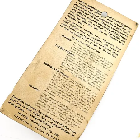 Hopkins No=Eql 4, 65g nickel, skeddrag #21155