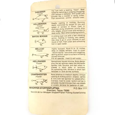 Whopper Stopper Bayou Boogie, Barfish 7g, Sjunkande vibrationsbete #21600