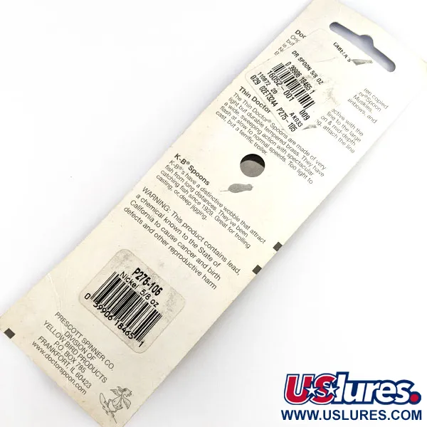 Prescott Spinner Little Doctor 275, 21g Nickel, Skeddrag #21644