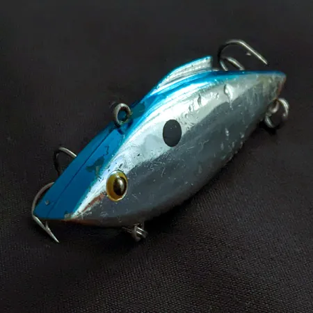 Bill Lewis Rat-L-Trap, Silver Chrome Blue, 12g, Lipless Wobbler #21658