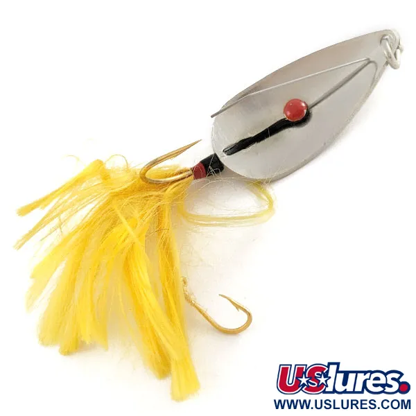 Hofmann's Lures KING, 11g, nickel/gul, vasskyddat skeddrag #21666
